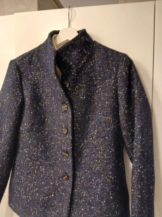 Komplet żakiet i spódnica Tatuum roz.38  granatowy  bardzo ciepły!