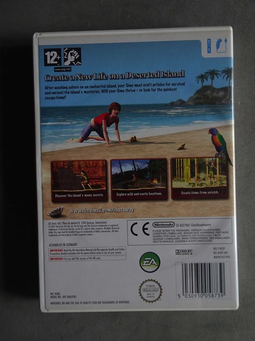 Jogo WII - SIMS 2 Castaway