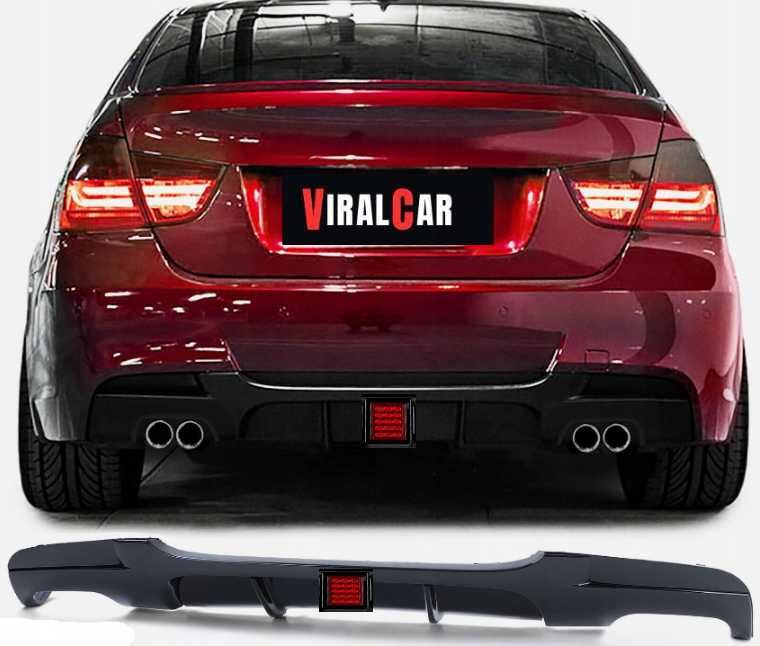 Spoiler Dyfuzor Dokładka BMW E90 E91 CZARNY POŁYSK