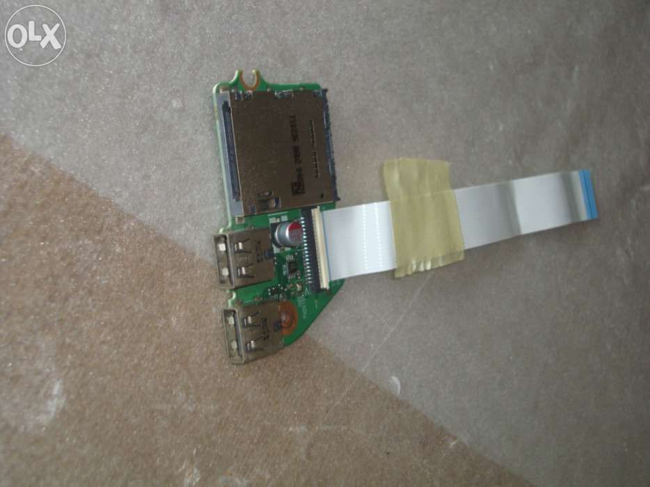 Toshiba l650 - fichas usb lado direito + leitor cartoes