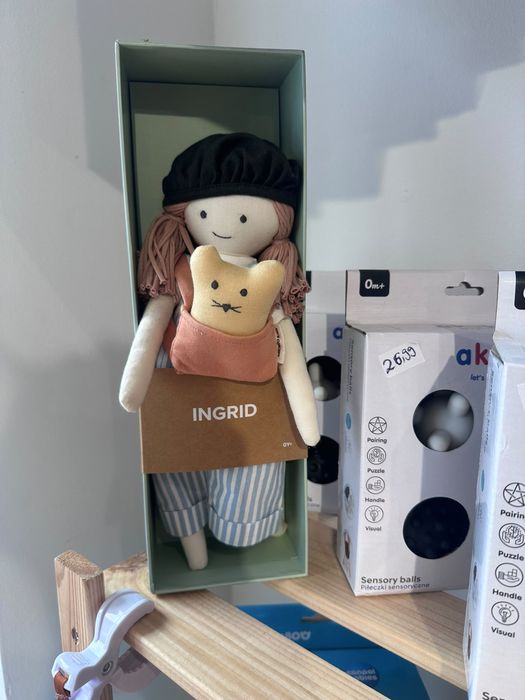 Lalka Ingrid Kid’s Concept z kotkiem – NOWA
