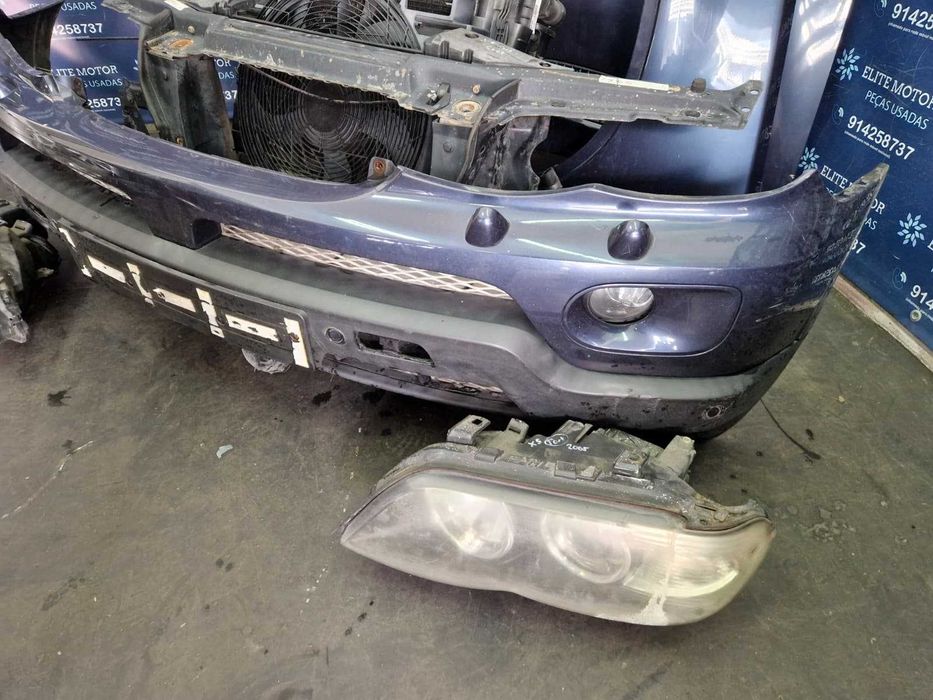 Frente completa usada BMW X5 E53 FACELIFT 3.0D capot parachoques oticas xenon guardalamas radiador