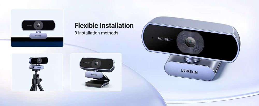 Webcam UGREEN Full HD 1080p Microfones Duplos (Nova a Estrear)