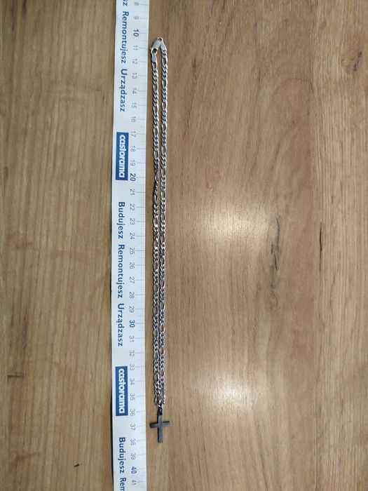 Łańcuszek Figaro srebro 925  bez krzyżyka ok. 10.90 g