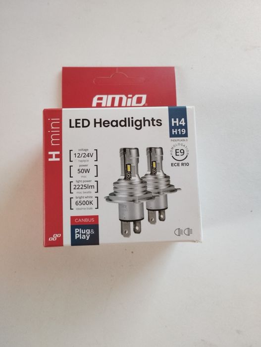 Żarówki Amio LED Headlights H4