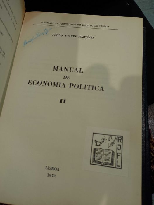 Manual de Economia Política - Pedro Soares Martínez (Volumes I e II)