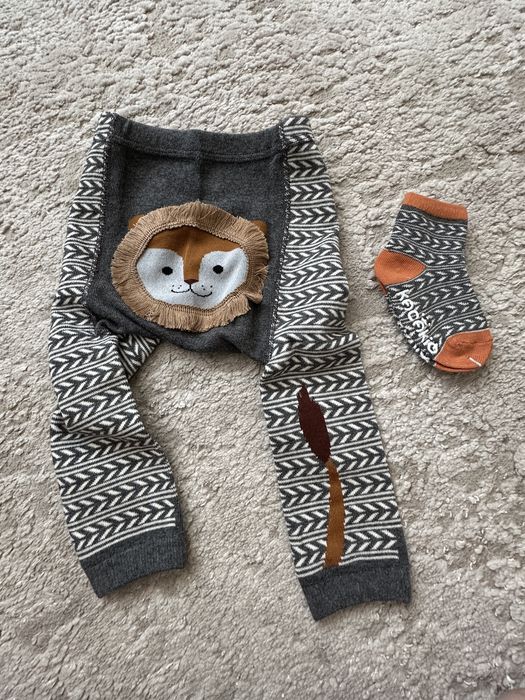 Дитячі лосинки з шкарпетками