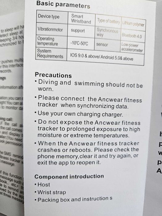 ANCwear Fitness Tracker Watch