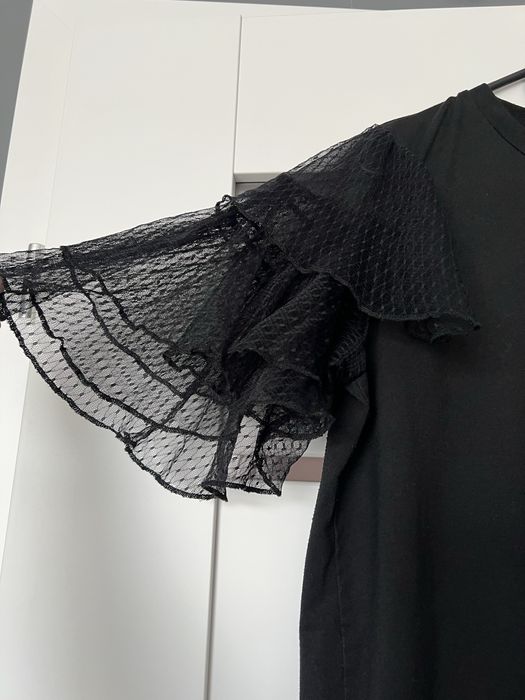 Bluzka z koronkowymi rękawkami L/XL