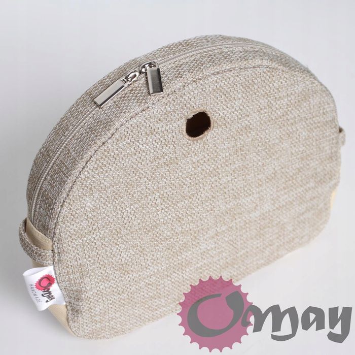 Naturalny organizer do OBAG MOON LIGHT beż hummus 2 kieszenie OMAY