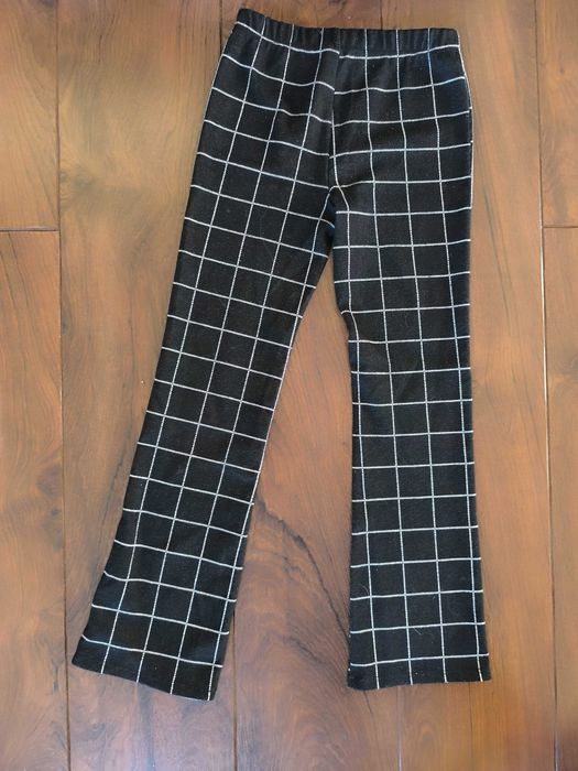 Spodnie w kratę z materiału dla dziewczynki, ReserVeD, rozm. 140