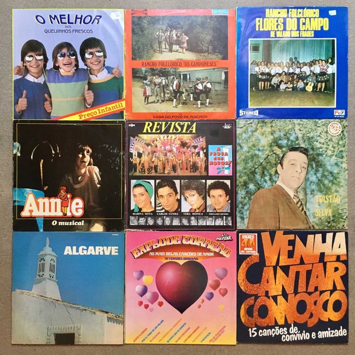 Discos vinil LP - 3€ cada - pop rock jazz portuguesa brasileira