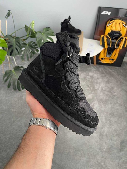 Уггі UGG Lowmel High Sneaker Black premium угги повністю натуральні