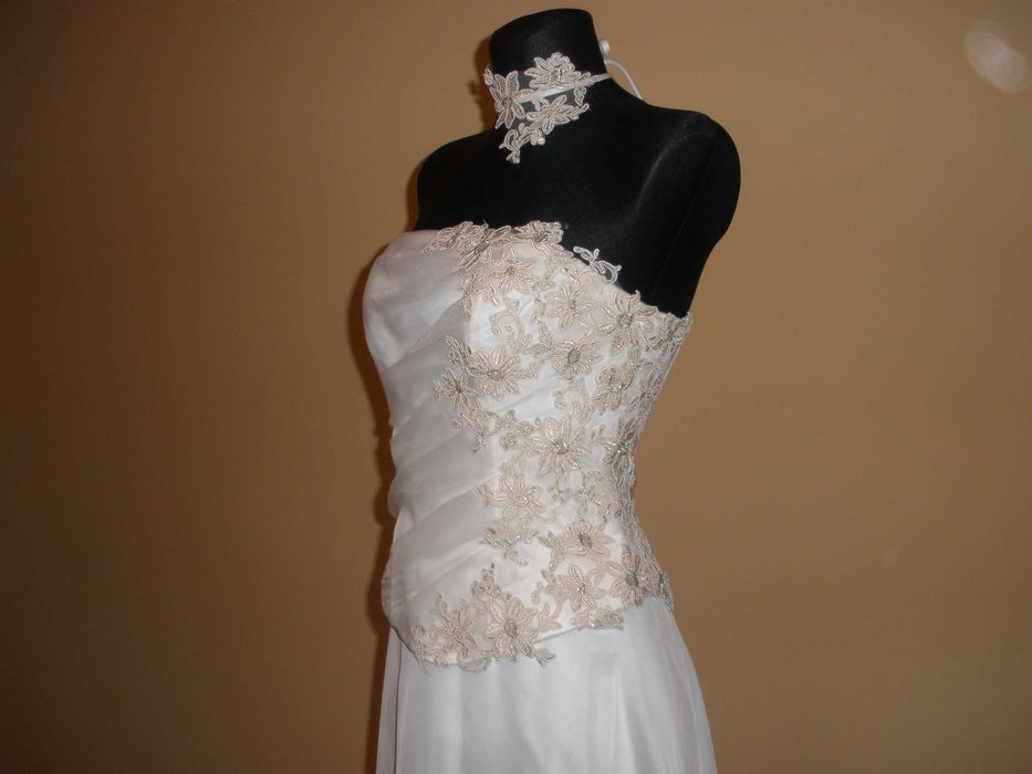 sukienka ślubna gorset + spódnica