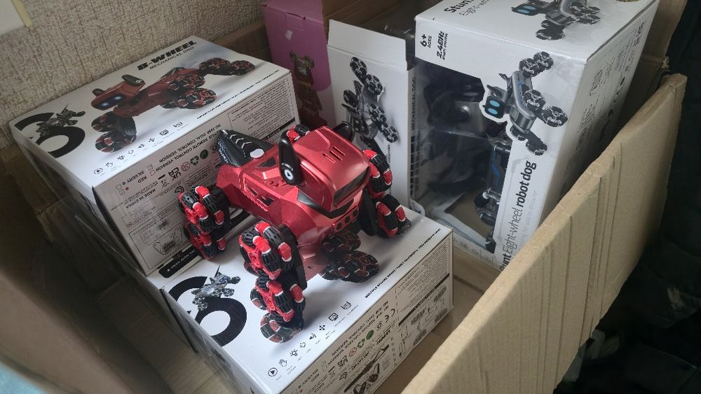 Восьмиколёсный робот собака  интерактивная игрушка  пульт управления