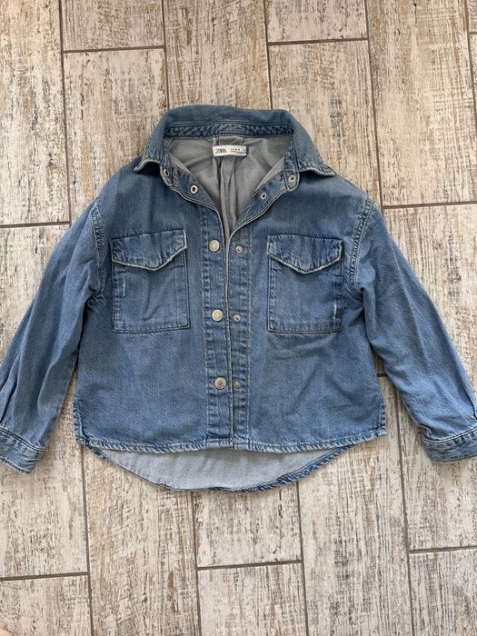 Джинсавая рубашка zara ,134