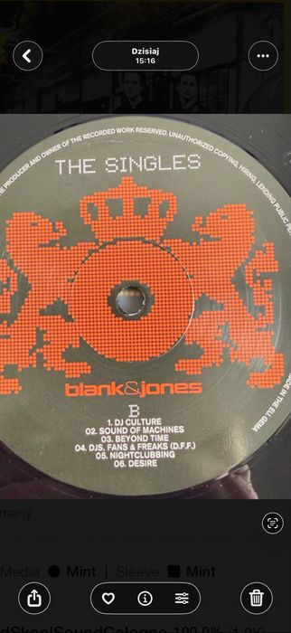 Blank Jones - The Singles - 2 Czarne Vinyl LP