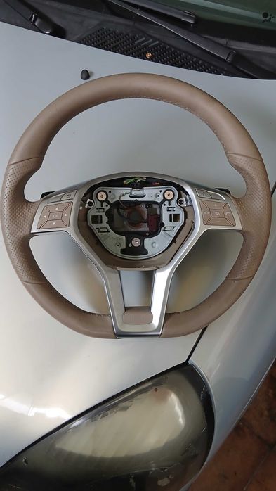 Volante Mercedes Multifunções Pele Bege Original