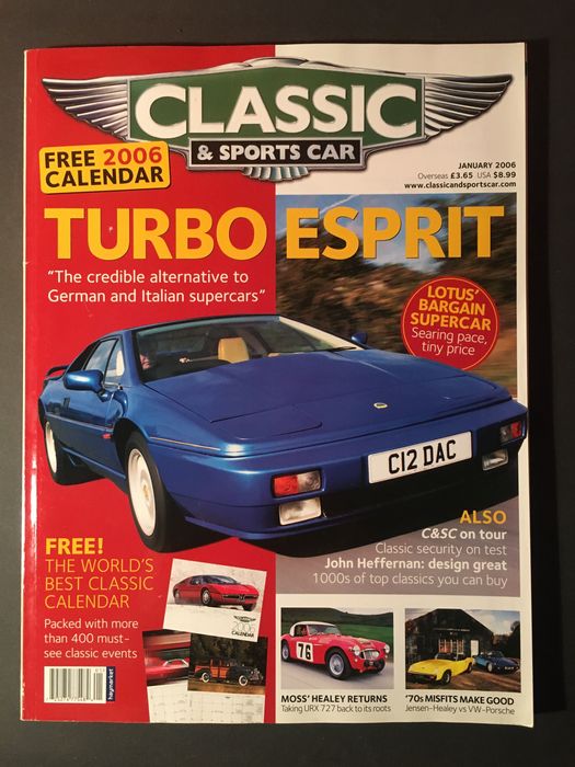 LOTUS - 4 revistas - 3 Classic & Sports Car e 1 Topos & Clássicos