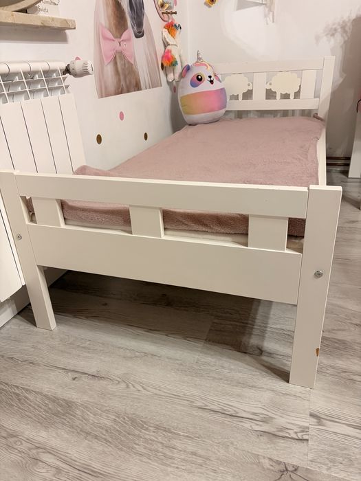 Łóżko ikea kritter+ materac piankowy 160x70 Underlig
