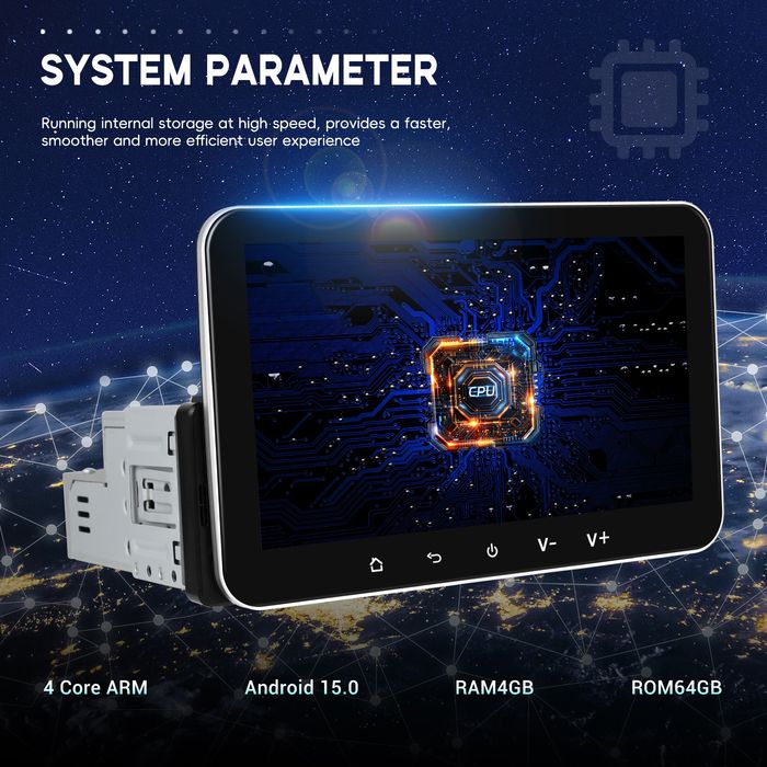Radio Nawigacja Android 13 Carplay 1din 7cali