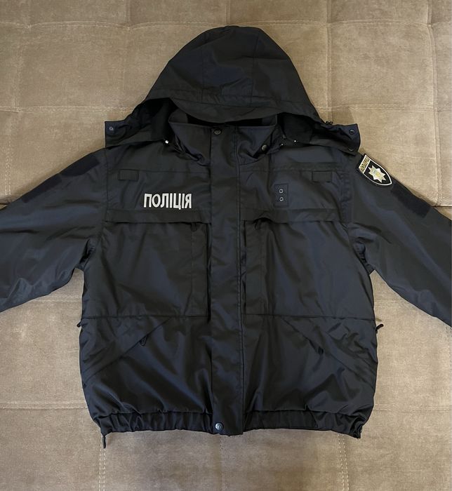 Новий бушлат/куртка зимова поліцейська + флісова куртка. Size: 176-116