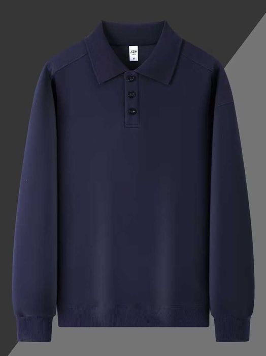 Мужская рубашка-поло с длинный рукавом  размер XL