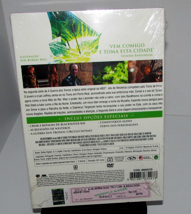 Game of Thrones Season 2 DVD NOVO/SELADO