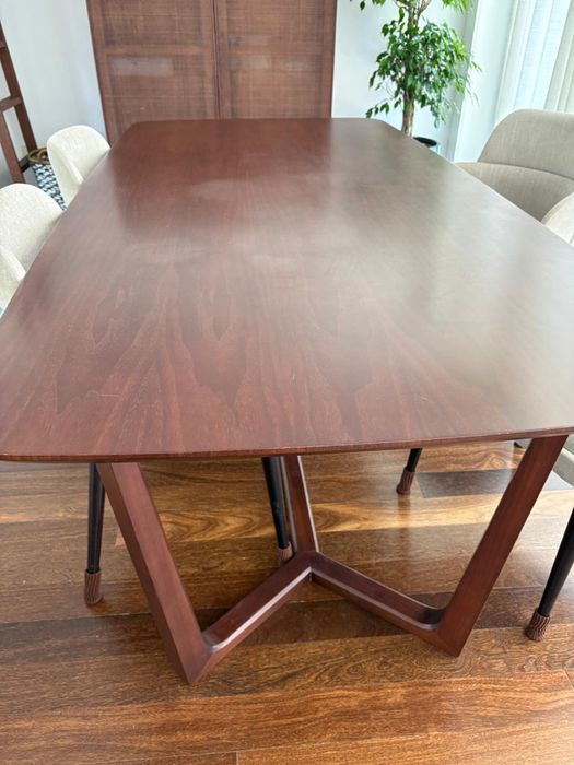 Tampo de mesa madeira nogueira