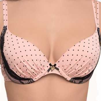 Бюстгальтер пуш-ап с кружевной отделкой