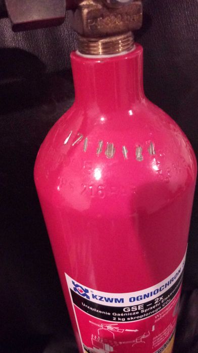 Gaśnica GSE2x -2kg CO2- Do Elektroniki- Komputerów