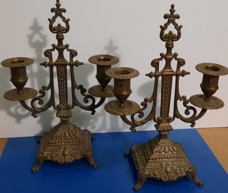 2 castiais estilo D. joao XVI