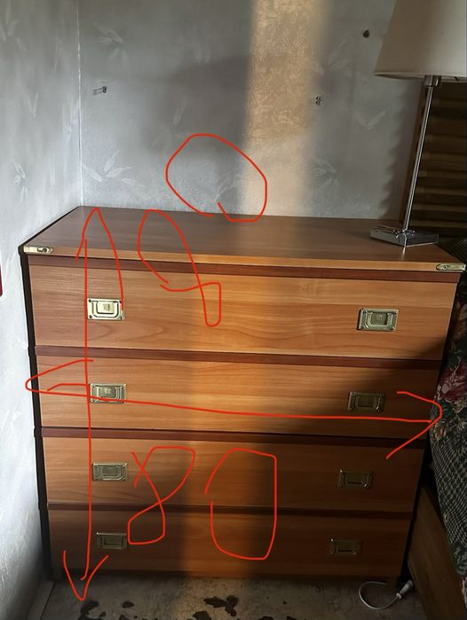 Zestaw mebli VOX komoda i 2 regaly