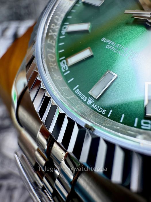 Годинник Rolex Datejust 41 mm Green Dial Ролекс
