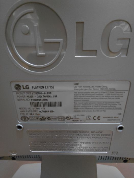 Monitor LG Flatron L1715S