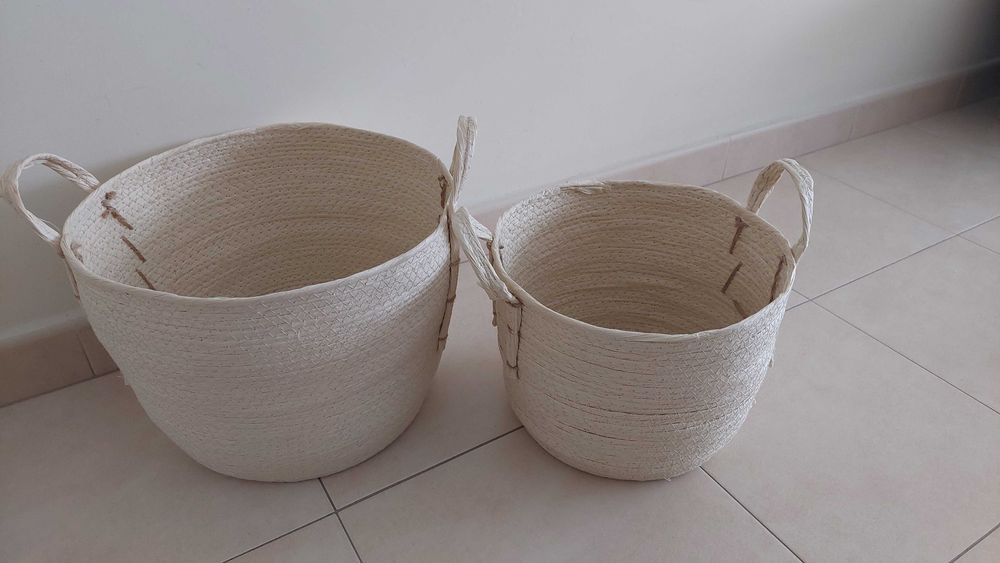 Conjunto 2 cestos decoração