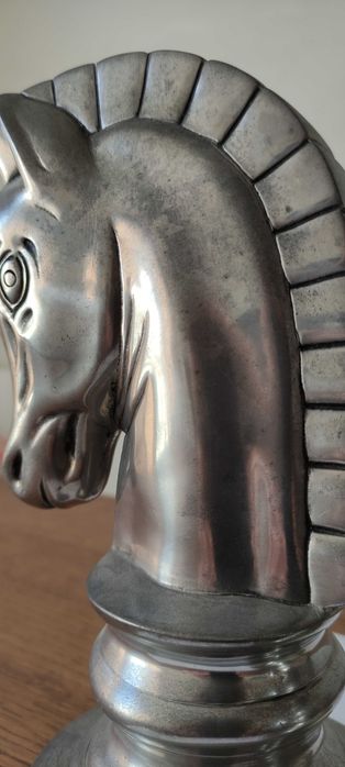 Suporte de livros - Cavalos em estanho 95% puro