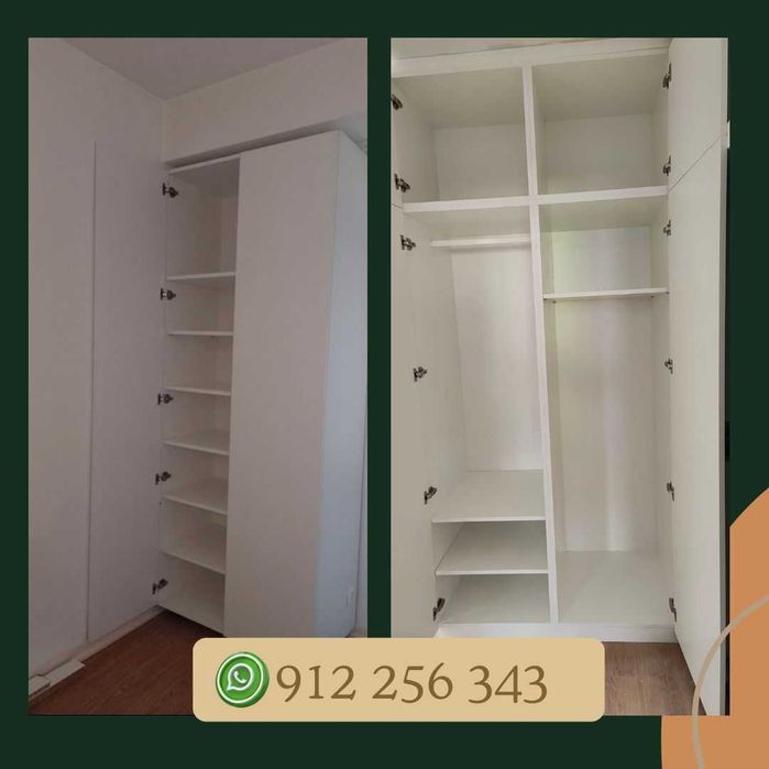 Roupeiro e closet por medida (por orçamento)