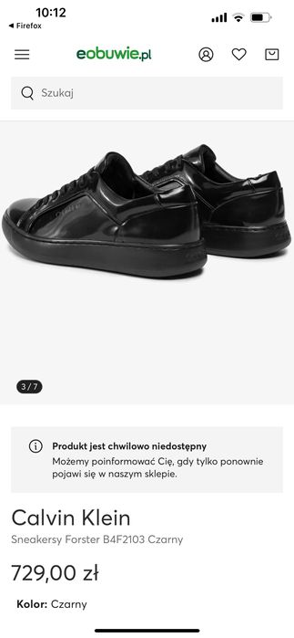 Sneakersy męskie Calvin Klein Forster  nowe półbuty
