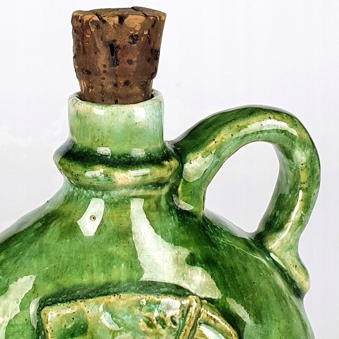 Stara Ceramiczna Buteleczka/bukłaczek