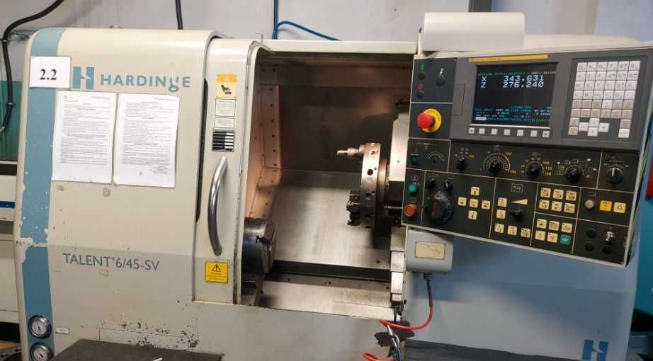 Tokarka CNC HARDINGE z podajnikiem