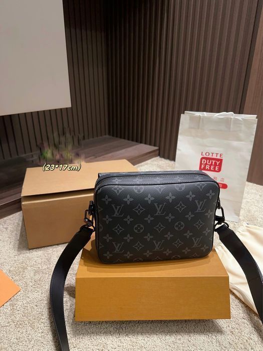 Louis Vuitton Steamer сумка мужская черная monogram барсетка