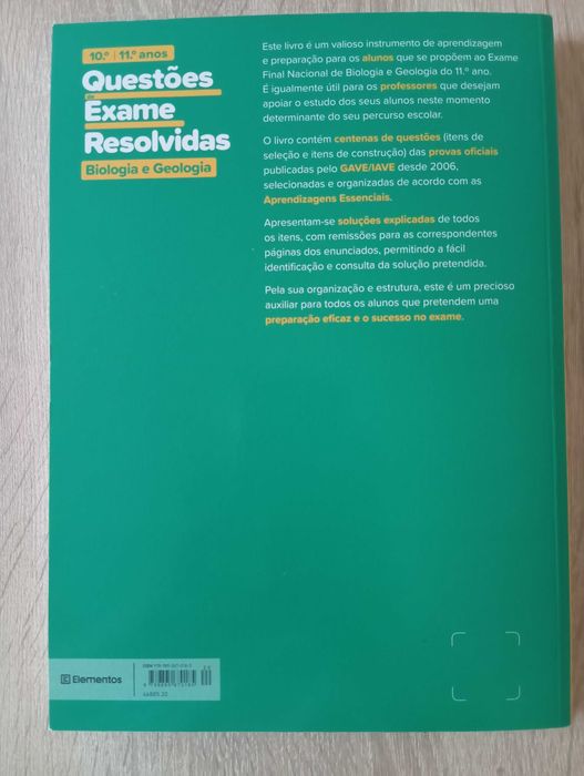 Exercícios de exames biologia e geologia
