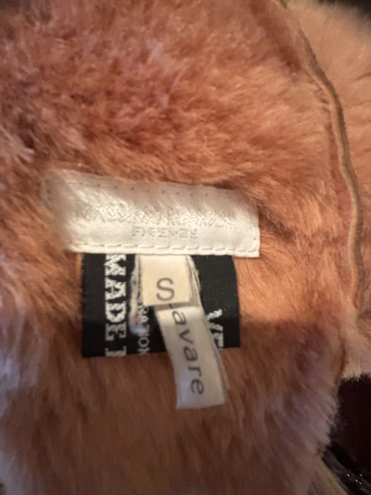 Casaco em carneira tam S laranja