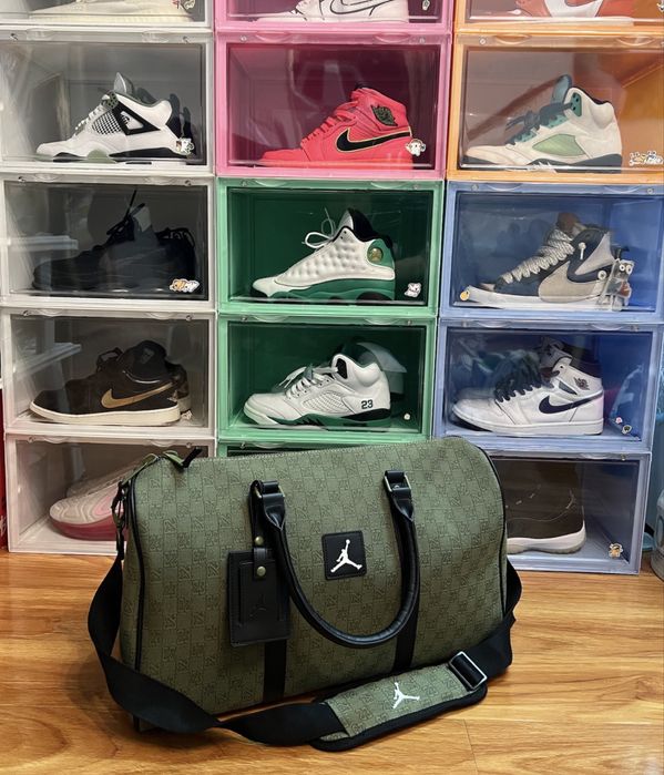 Дорожня сумка Air Jordan Monogram Duffle Bag зелена ОРИГІНАЛ