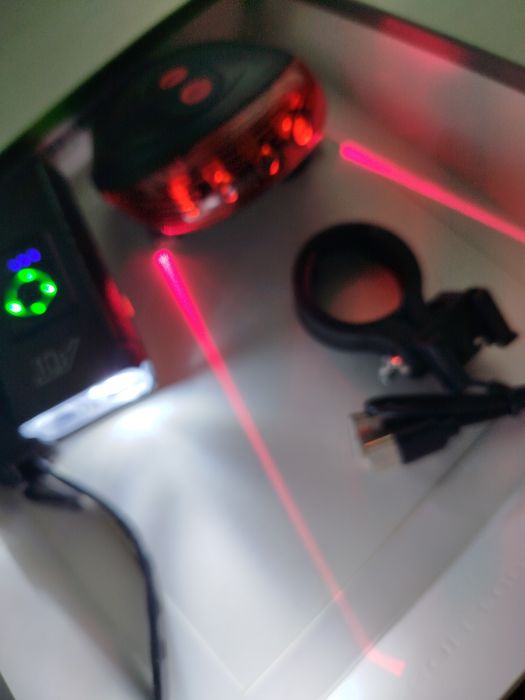 Nowe oświetlenie rowerowe laser speed
