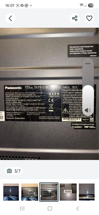 Telewizor plazmowy 42" Panasonic