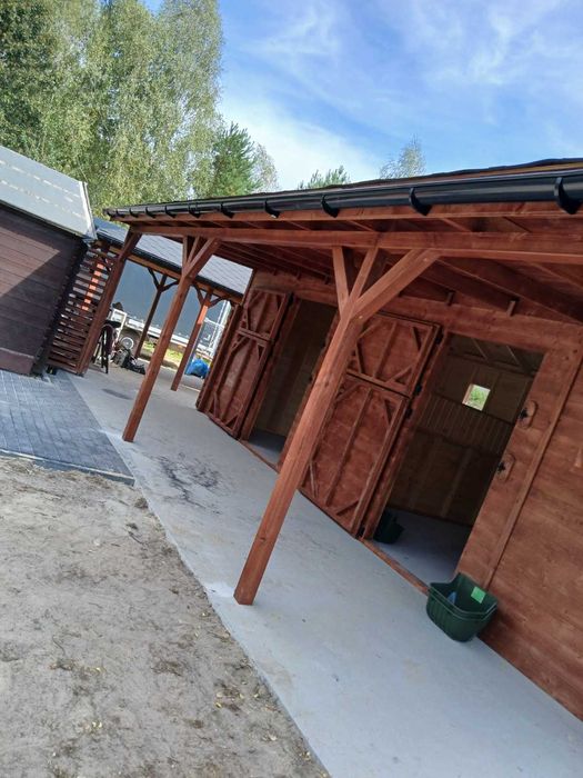 Stajnia drewniana Wolnostojąca na 3-4 Konie Szybka realizacja Montaż