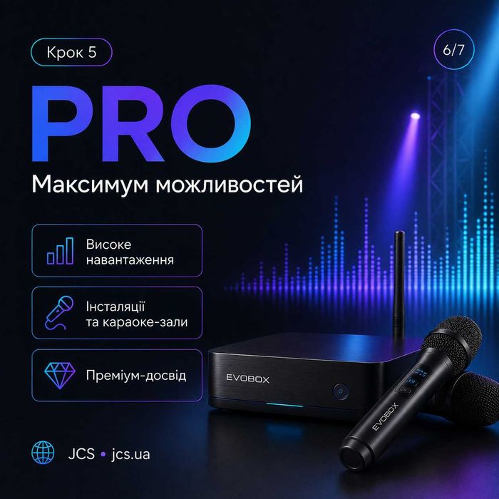 Професійне караоке EVOBOX, Club, Plus, PRO — якісно та вигідно!