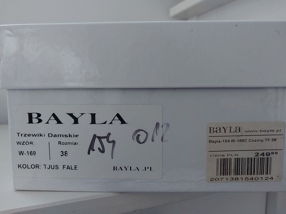 Czarne mokasyny Bayla 38